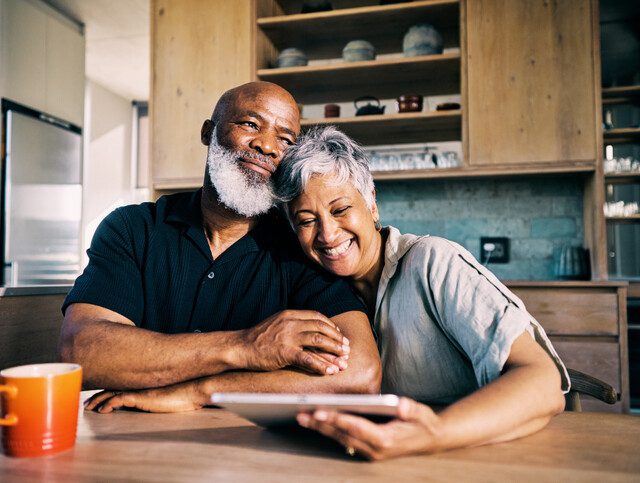 Senior African-American Couple Happy with Their Retirement Plans